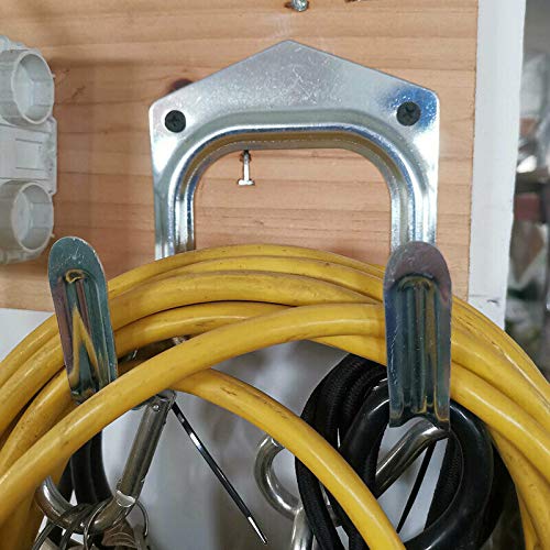 5pcs Tool Hanger Hooks Set Wall Hook for Storage of Tools Hooks to Hang Wall Mounted Double Tool Storage Hooks Brackets to Hang on The Wall