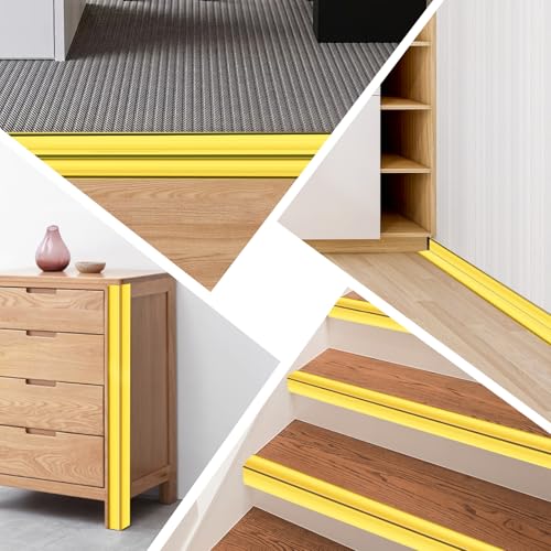 Wall Corner Protector Moulding Trim Peel and Stick (Gold / 2.4 In x 40 Ft)