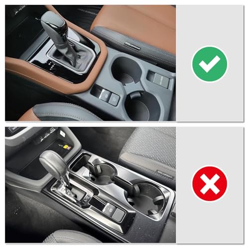 Car Sticker Center Console Front Cup Holder ABS Carbon Fiber Decal Interior Trim Only for 2025 Subaru Forester Accessories (Front Cup Holder Decal)