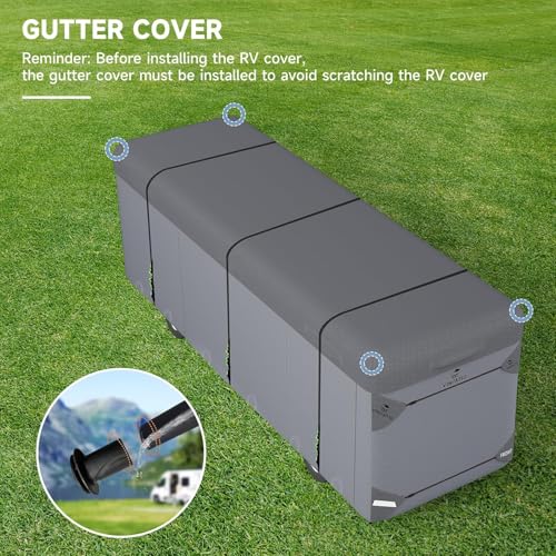 Class A RV Cover Fits 31' (Class A RV Cover(Grey) / Fits 31-34FT)