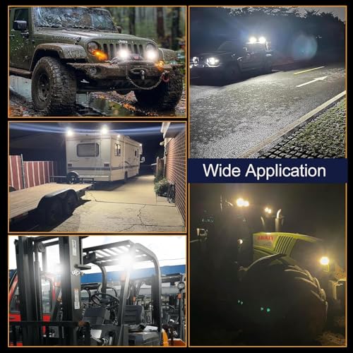7 Inch Round LED Off Road Lights (2 Black)