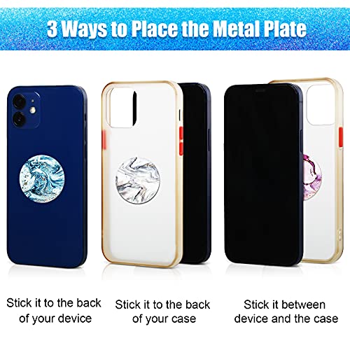 8 Pcs Cute Magnet for Phone Case Car Mount Sticker (Marbling Style)