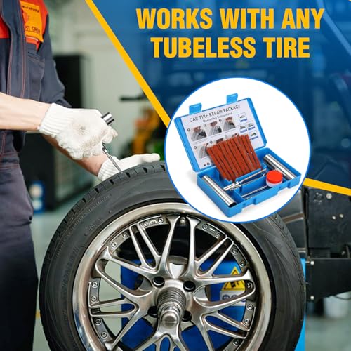 Universal Tire Repair Kit (07- 22pcs (Blue))