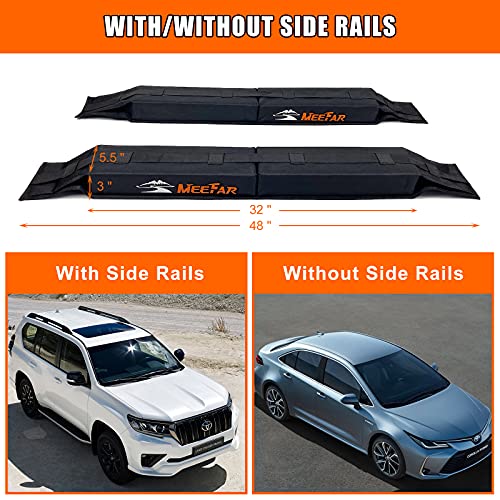 Kayak Car Roof Rack Pad for Kayak Surfboard SUP Canoe Soft Roof Rack Pads (32.5 Inch)