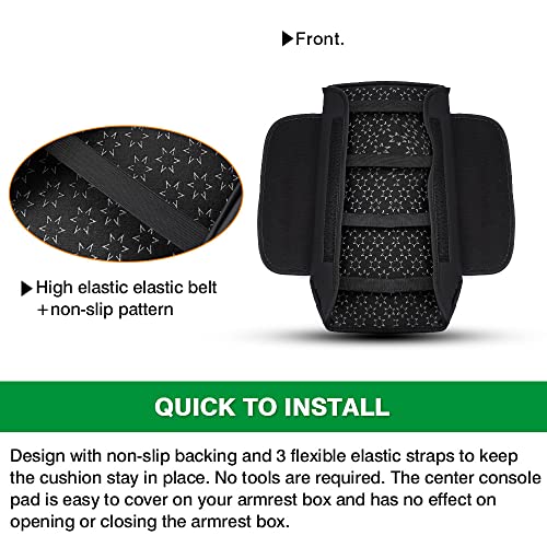 Center Console Cover Kia Sorento Accessories 2026 2025 2024 2023 2022 2021 Armrest Cover Center Console Pad for Kia Sorento PU Leather Armrest Seat Box Cover Protector w (Size for Kia Sorento 2021-2026)