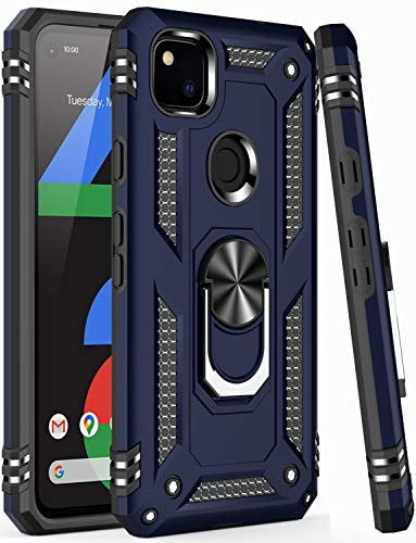 for Google Pixel 4A Case with Screen Protector (Blue / Google Pixel 4A)