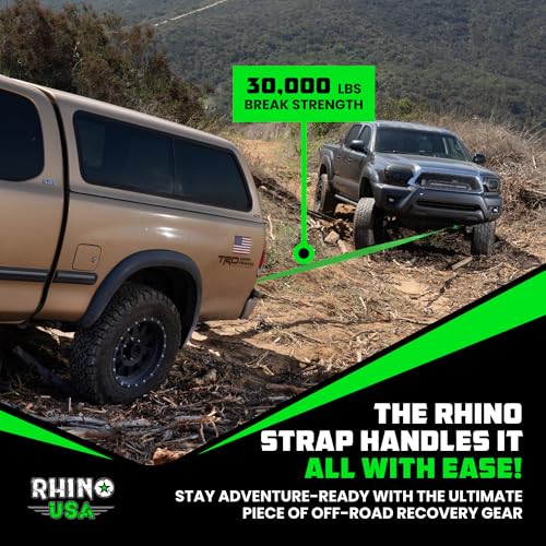 Recovery Tow Strap (Green / 3in x 20ft)