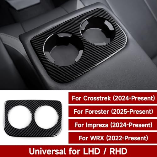 Car Rear Cup Holder Panel Cover Decals Only for 2025 2026 Subaru Forester (Rear Cup Holder Decal)