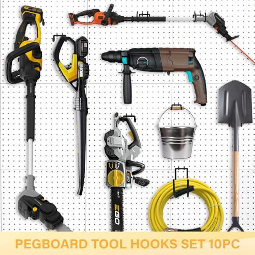 10PC Heavy Duty Pegboard Hooks for 1 (10PC)