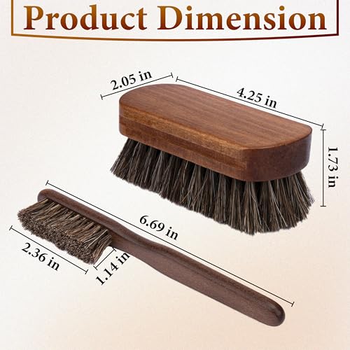 2 PCS Leather Brush Car Detailing (2 Pcs)