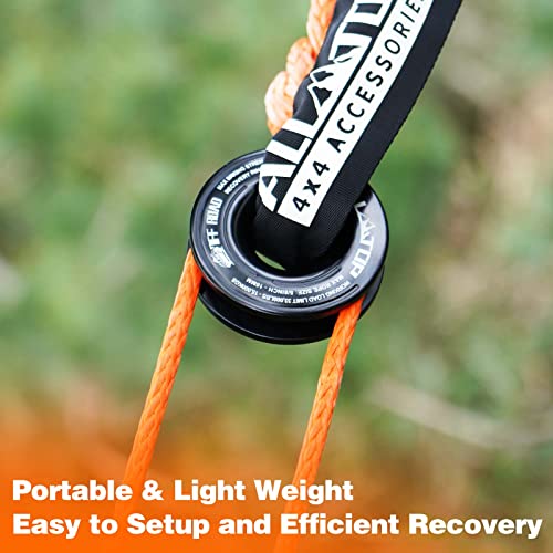 Recovery Ring 66000 LBS Winch Snatch Towing Ring (Black Recovery Ring)