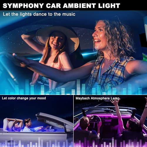 Acrylic Interior Car LED Strip Light with Wireless APP (RGB Color 6 in 1)