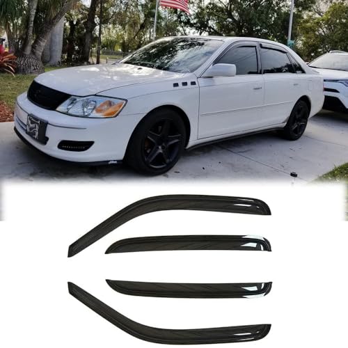 4PCS Side Window Wind Deflectors for Toyota Avalon 2005 (2005-2012 Toyota Avalon)