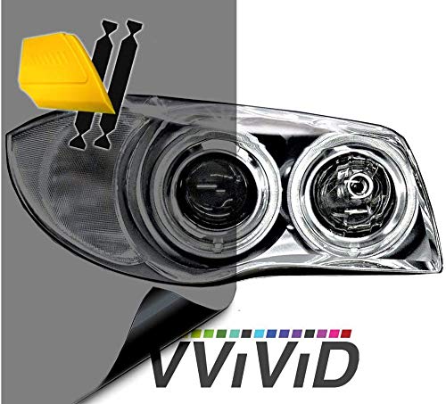 Air Tint Headlight (16" x 48" (w/Tools) / Smoke Black)