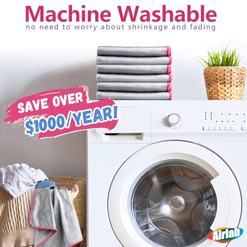 Glass Polishing Streak Free Miracle Cleaning Cloth (Sliver-pink)
