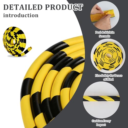 Wall Edge Corner Guards 196.9in (L-shaped(rough-grip Tape) / 196.9 IN (5 M))