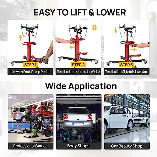 Transmission Jack (Red 3/4 Ton)