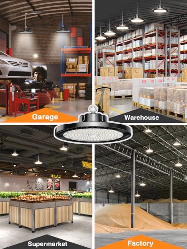UFO LED High Bay Lights 5000K 150W 22500 LM 6 Pack