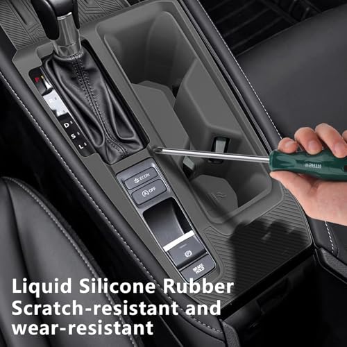 Center Console Silicone Organizer Wrap for Honda Accord 2023 (Black for Center Console Organizer)