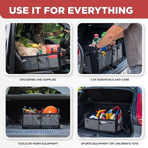 Car Cargo Organizer for SUV (Large / Gray)