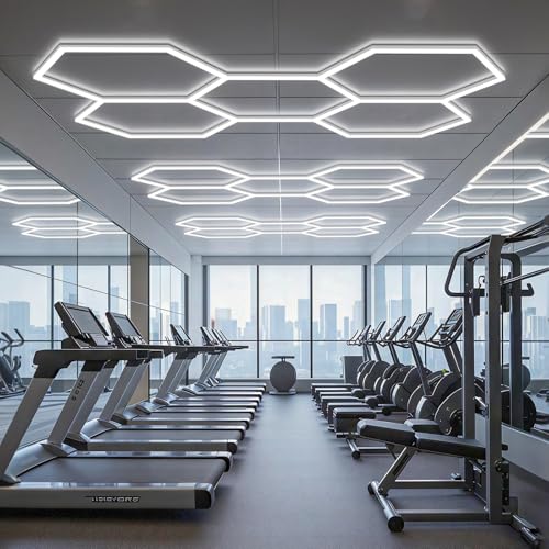 Hexagon Garage Lights (5-Girds / Non-Dimmable)