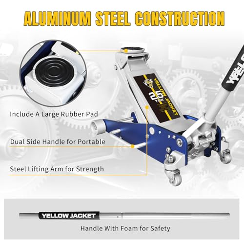 2.5 Ton Floor Jack Aluminum and Steel Racing Car Jack (Blue / 2.5T low profile dual pump)