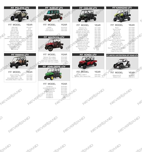 UTV Cover Heavy Waterproof Denier Oxford Cloth for Polaris RZR Yamaha Can (up to 154"L)