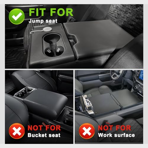 Armrest Cover for Ford F150 2015+ & F250 2017+ (2) 15-26 |F150| Jump Seat, +Thick)