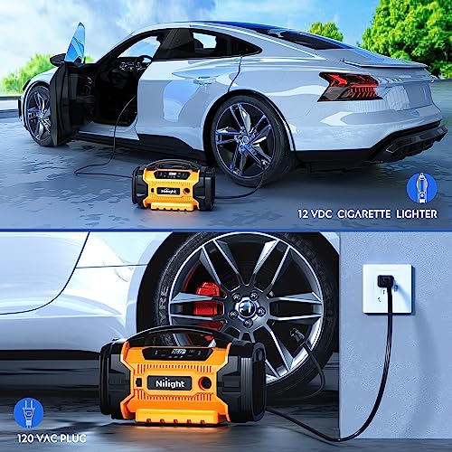 Portable Air Compressor Tire Inflator AC (Ac/DC Air Compressor Pump)