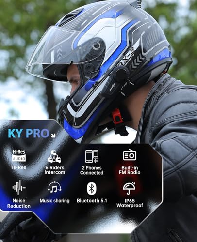 KY PRO Motorcycle Bluetooth Headset (2PC+HiRes)