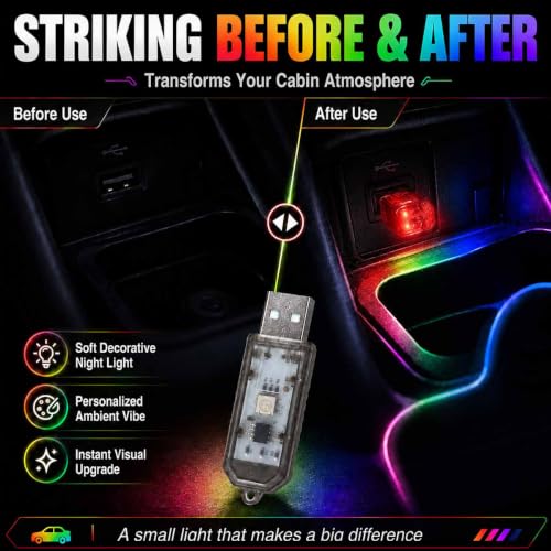 2PCS Mini USB LED Lights (Colorful)