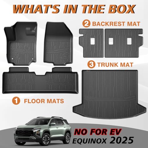 Floor & Trunk & Backrest Mats for 2025+ Chevy Equinox (Equinox | 2025+)