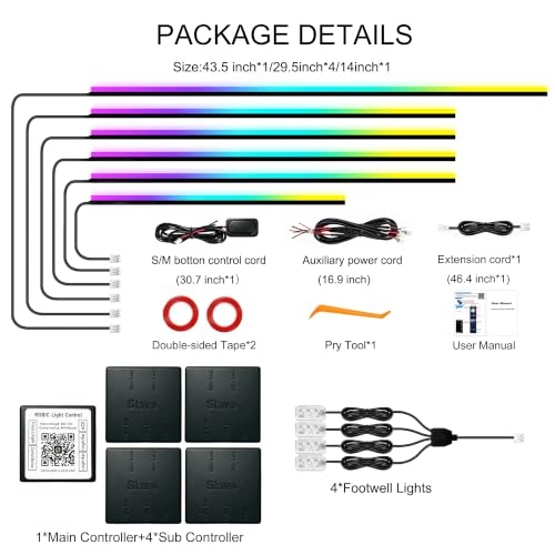 Interior Car LED Strip Lights
