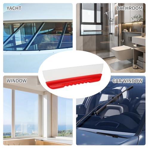 2 Pack 12inch car Squeegee (Red--2p)