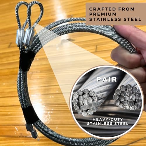 Garage Door Cables for 7 Ft Door