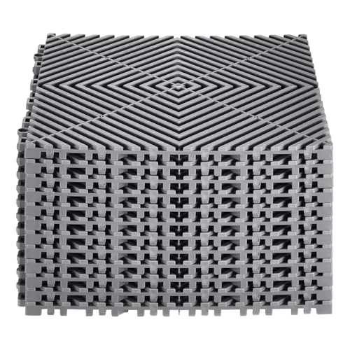 Interlocking Drainage Mat (Grey / 12 x 12 inch)