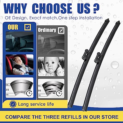 Front Wiper Blades 26"+18" Replacement for Subaru Outback Legacy (26+18)
