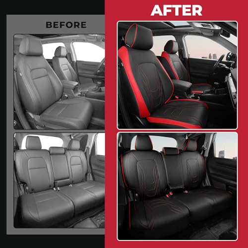 Seat Covers for 2023 (Black & Red / CR-V 2023-2026 Full Set)
