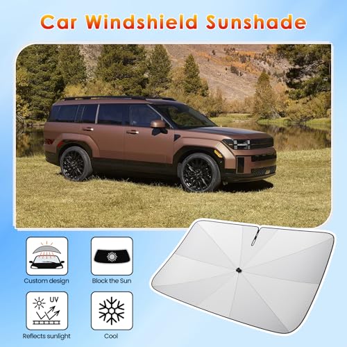 for Car Windshield Sunshade Umbrella 2024 (for 2024-2026 Santa Fe)