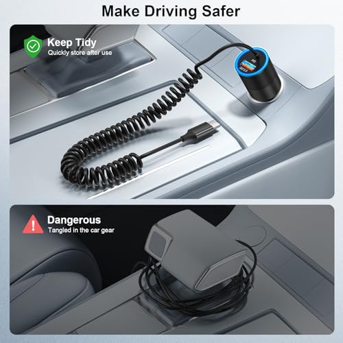 3 Pack USB C Car Charger (Black / 3-Pack)
