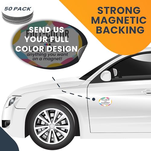 Custom Car Magnet 4x6 Inch 50 Pack (50 Pack)