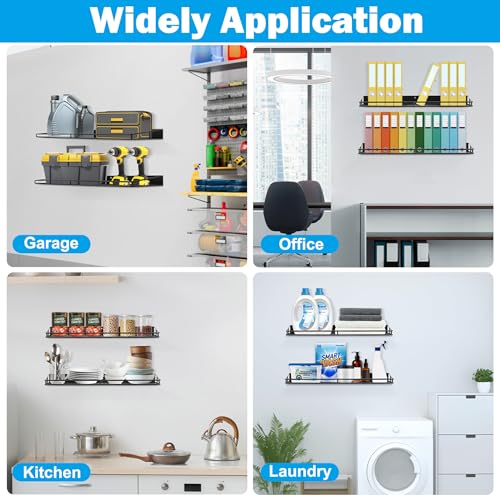 Heavy Duty Wall Shelf (Black)