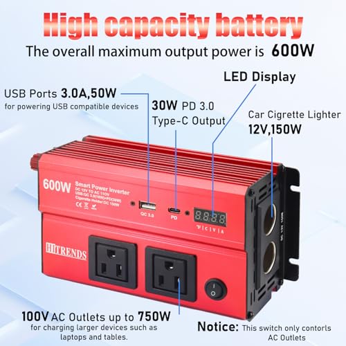 600W Inverter for Car Power Inverters (600W)