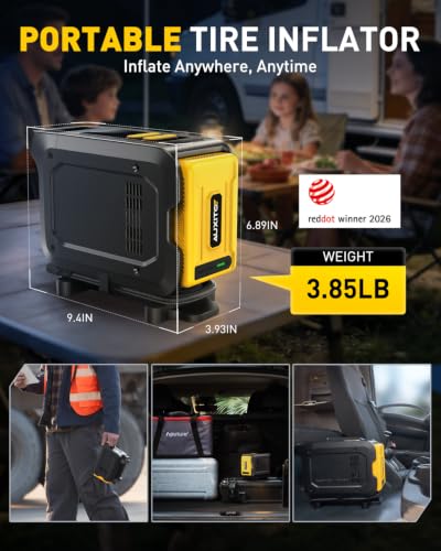 26000mAh Heavy Duty Portable Air Compressor for Pickup (Pump for Truck)