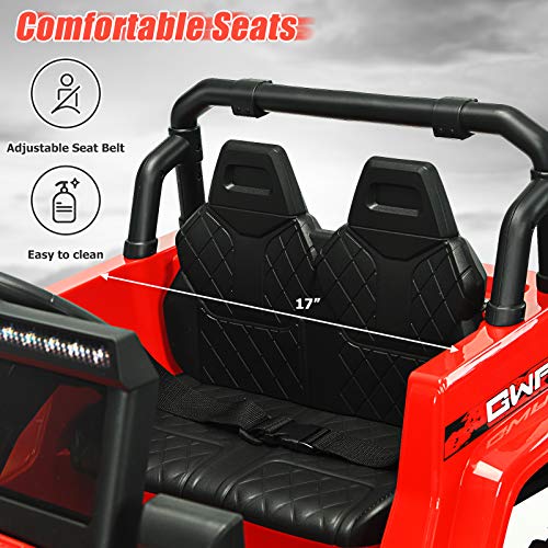 Kids Ride on Car Truck with 2.4G Remote Control (Red)