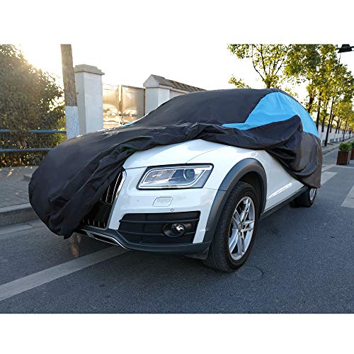 Waterproof Car Cover All Weather Snowproof UV Protection Windproof Outdoor Full car Cover (Fit Suv Length(Up to 180 Inch) / Blue)