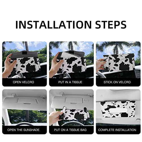 Cow Print Car Accessory for Women (Cow Print)