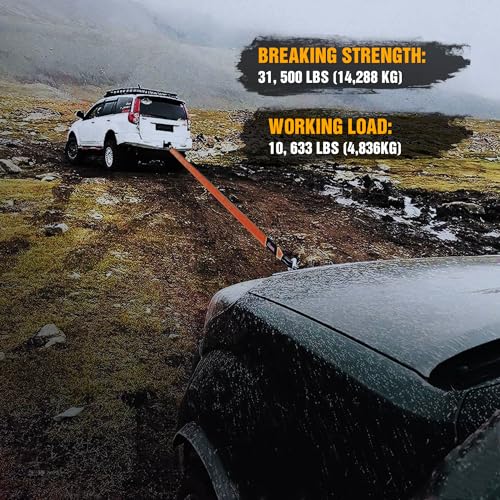 3" x 20' Recovery Tow Strap Lab Tested 31 (3in x 20ft Tow Strap / Straps)