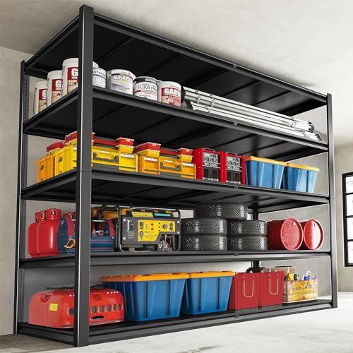 78" H Storage Shelves (5-Tier,55" W x 26" D x 78" H)