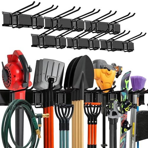 Garage Wall Organizer (Black / 96" (0 Shelves))